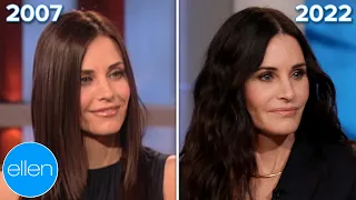 Courteney Cox's First & Last Interviews on The Ellen Show