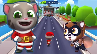 Talking Tom Gold Run - Unlocks all characters Santa Tom - Boss fight - Full screen - (Android/iOS)