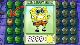 Vasebreaker Endless | 100% REPEATER Spongebob Plant - Plants vs Mod Spongebob