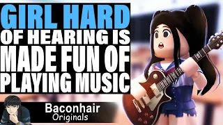 Girl Hard Of Hearing Is Made Fun Of For Playing Music | Roblox Movie | Roblox brookhaven 🏡rp