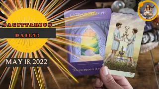 Sagittarius - "A New Friend Enlightens You" - Sagittarius Daily May 18, 2022 Mini Tarot Reading