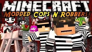 Minecraft Mini-Game : MODDED COPS N ROBBERS! CREEPY PASTA!