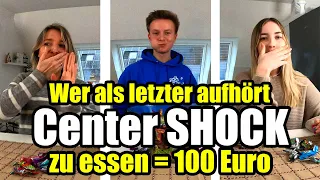 Wer als LETZTER aufhört CENTER SHOCK zu essen = 100 Euro 🤣 TipTapTube
