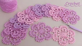 Очаровательные ЦВЕТОЧНЫЕ МОТИВЫ вязание крючком для начинающих 🌸 EASY Flower Pattern Crochet 🌸