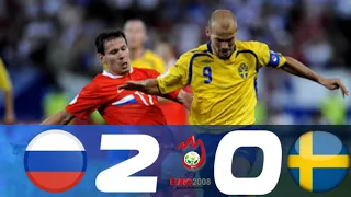 Russia vs Sweden (2-0) Euro 2008  Highlights