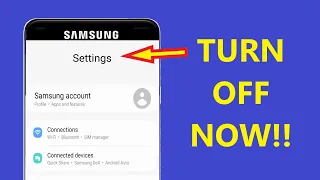Samsung Galaxy Settings You Need to TURN OFF NOW!! - Howtosolveit