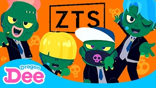 Zombie KPOP Dance 🧟‍♂️ | ZTS Zombie Ver. BTS 🎤| Monster Moves | Dance-A-Long | Dragon Dee Kids Songs
