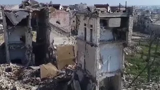 Разрушенные города Алеппо и Дарайа