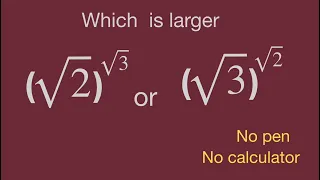 which is larger?comparing without caculator,math question,interviews question.math tricks,nice skill