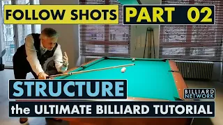 STRUCTURE |  the  ULTIMATE BILLIARD  TUTORIAL |   FOLLOW  Shots   Part 02  / 24 | by WC Ralph Eckert