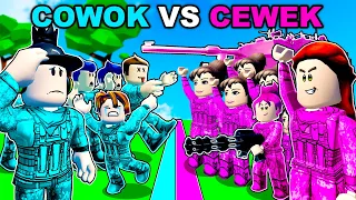 PERANG COWOK vs CEWEK! Cowok di Serang.. (Roblox Brookhaven 🏡RP)