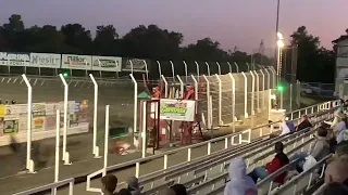 360 sprint car flip at husets speedway