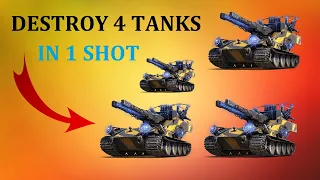 How to destroy 2 Tanks, 3 Tanks, and even 4 Tanks in 1 shot! - World of Tanks Blitz Tips