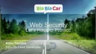 Web Security Basics - Alain Tiemblo - PHP Tour 2016