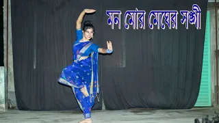 Mono Mor Megher Sangi Dance Cover | মন মোর মেঘের সঙ্গী  | Contemporary | Rabindra Nritya | Prantika