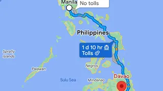 Luzon to Mindanao(Manila-Davao) By Land Travel(Road Trip/1500 km)W/Toyota Innova