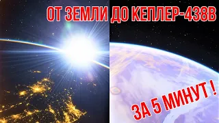 От Земли до экзопланеты Кеплер-438b за 5 минут