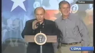 George W. Bush and Vladimir Putin ,Good Old Days