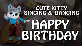 Happy Birthday To You - Chipmunks - Birthday Song cute kitty