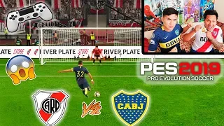 Duelo ÉPICO!!! Penaltis con CASTIGO en PES 2019 | River Plate vs Boca Juniors