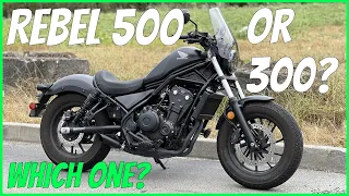 Why I Chose The Honda Rebel 500 OVER The Rebel 300