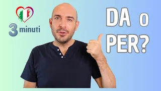 Italiano in 3 minuti - 'DA tre anni' o 'PER tre anni'? | Impara l'italiano con Francesco