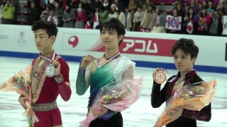 2016 GPF Men Victory Ceremony - Yuzuru Cut