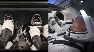 SpaceX Demo-2 Astronauts enter Crew Dragon, 30 May 2020