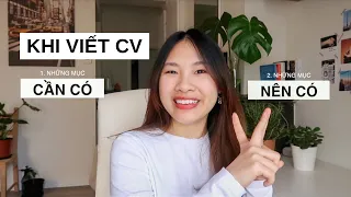 6 nội dung cơ bản một CV cần có | nga đồng đây vlog