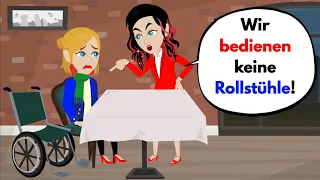 Learn German | Ms. Neuer was bullied in the restaurant! Vocabulary and important verbs