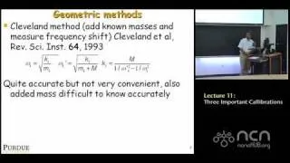 ME 597 Lecture 11: Three Important Callibrations