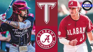 Troy vs #15 Alabama Highlights | 2024 College Baseball Highlights