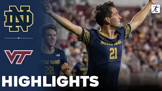 Notre Dame vs Virginia Tech | Highlights | NCAA Soccer 13-10-2023