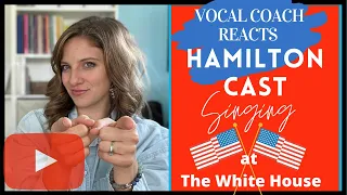 VOCAL COACH REACTS - Hamilton Cast Singing at the WHITE HOUSE - 2016