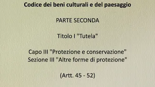 05 Il codice dei beni culturali e del paesaggio (edizione 2023) - Titolo I Capo III sez. III