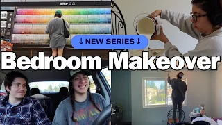 New Series!! Redecorating my bedroom🎨 Part 1: Painting my room on a budget...3 day painting project!