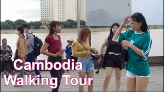 Evening Scene - Walking Tour - Phnom Penh Cambodia