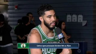 EXCLUSIVE INTERVIEW: Jayson Tatum on offseason trades, Paul Pierce | 2023 Boston Celtics Media Day