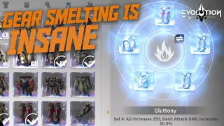 Gear smelting is INSANE for gear progression! || Eternal Evolution