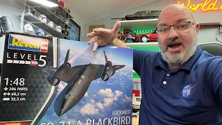 Unboxing the Revell 1:48 Scale Lockheed SR-71 Blackbird Kit Model