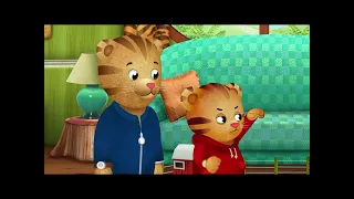 Daniel tiger gets mad at dad after bringing too many farm toys to school