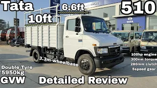 tata 510 cabin load body 100hp engine 3.3m wheel base 5950kg gvw review