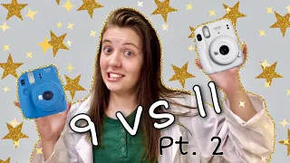 Comparing the Mini Fujifilm Polaroid Camera 9 vs the NEW 11
