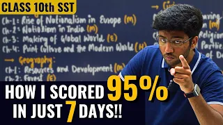 How I Scored 95% in Just 7 Days🔥| Class 10th Social Science Strategy to Score 95 | Shobhit Nirwan