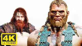 KRATOS vs THOR'S SON Brutal Fight Scene 4K ULTRA HD - PS5 GOD OF WAR RAGNAROK