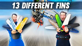 The big WINDSURF FIN REVIEW | 13 Freerace & Slalom fins in the test.