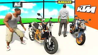 Stealing EVERY KTM SUPER BIKES From THE SHOWROOM in GTA 5!