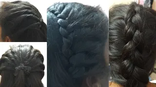 4 Simple &Easy Hair styles 😍for all hair types#trending hairstyles# cute#hairstyles