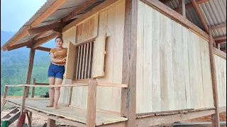 Wood window assembly technique - Building House, Farm Life, Wooden House Build Skills - Green forest