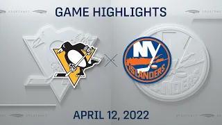 NHL Highlights | Penguins vs. Islanders - Apr. 12, 2022